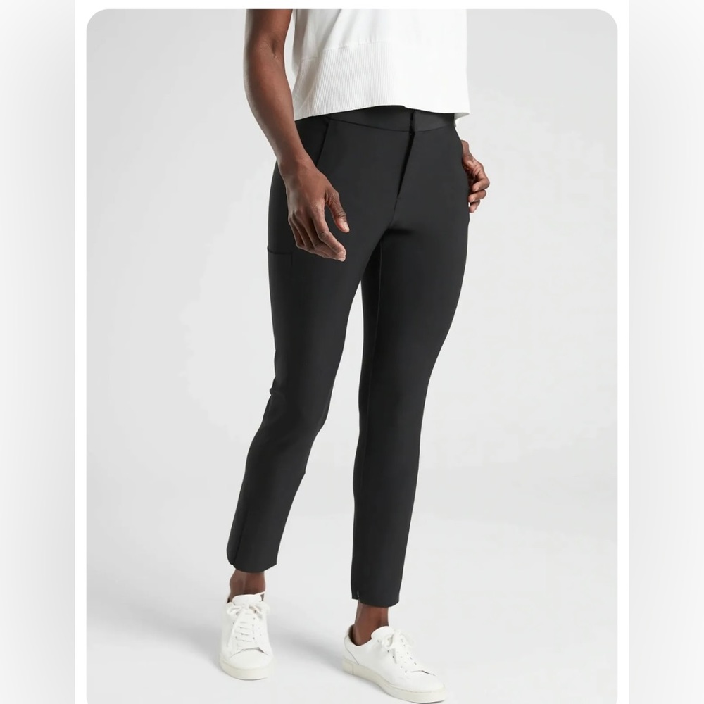 Athleta Stellar Trousers Black size 6P
